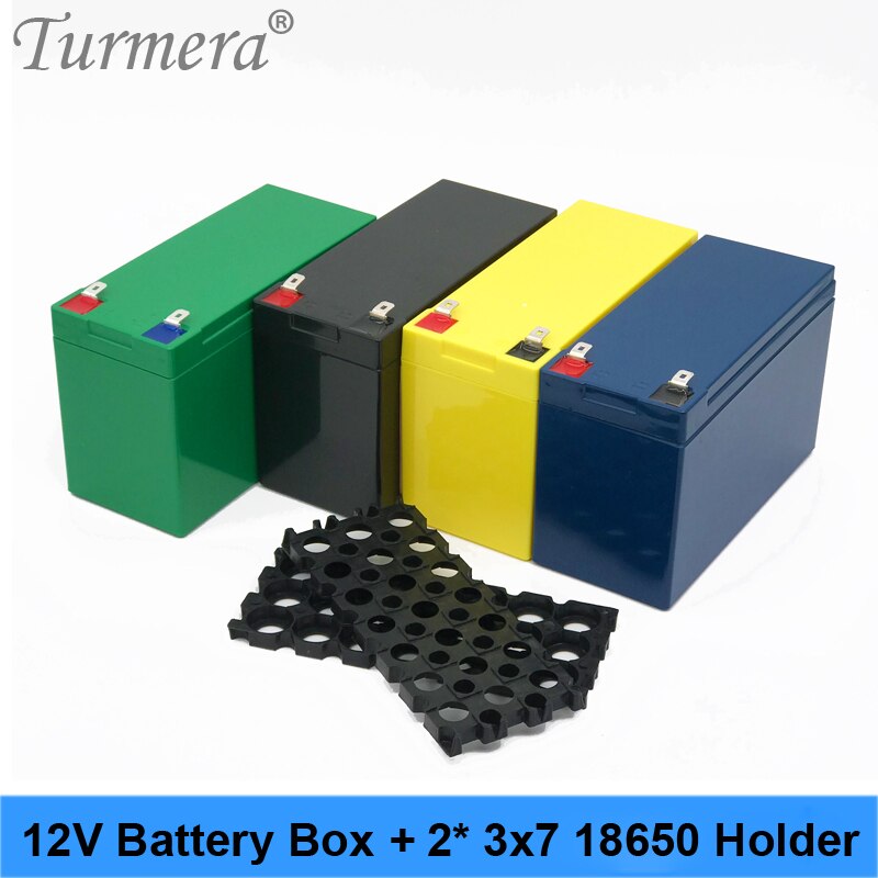 Turmera 12V Batterij Doos Li-Ion Batterij Storage Case 3X7 Beugel Voor 12V 24V Ononderbroken Power supply En E-Bike Batterij Gebruik