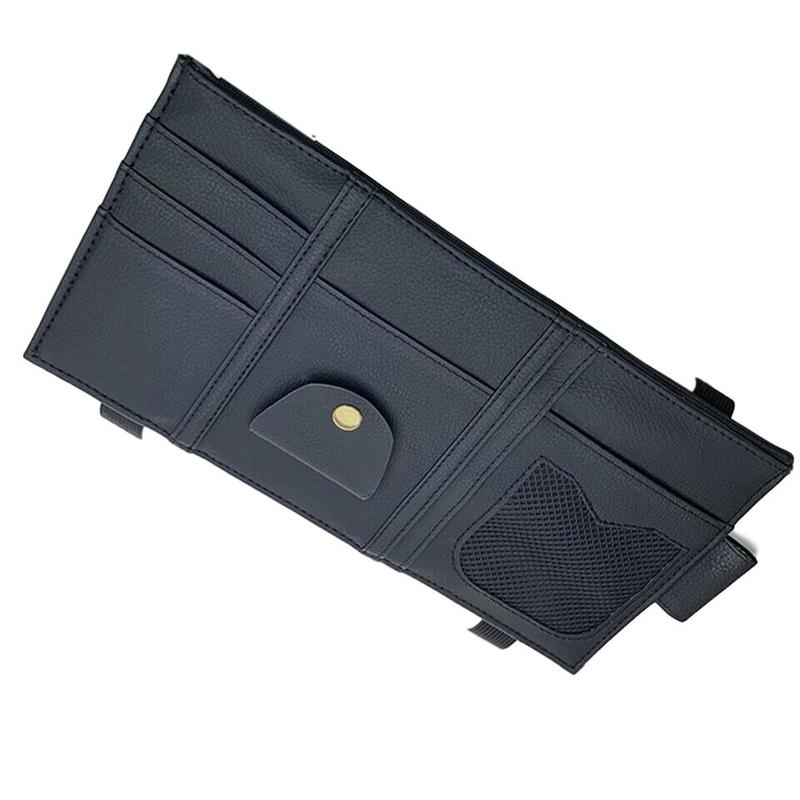 Universal Car Auto Visor Organizer Holder Case for Card Glasses Car Accessories Sun Visor Multifunctional Storag Bag: A