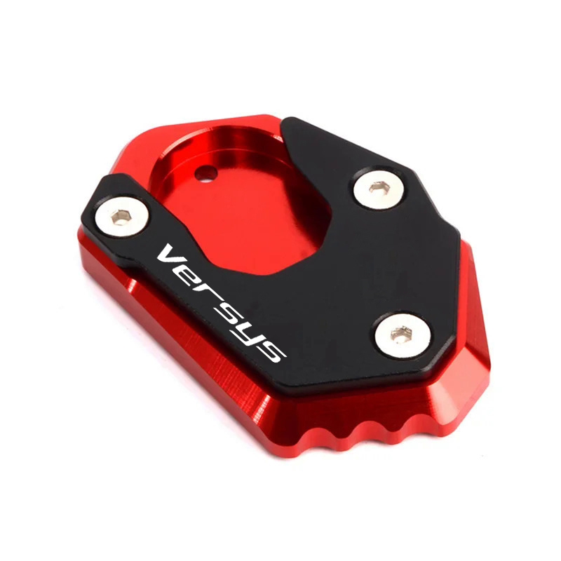 For versys 1000S VERSYS1000 SE X300 X250 motorcycle Accessories Kickstand Foot Side Stand Sidestand Extension Pad Support Plate: Red