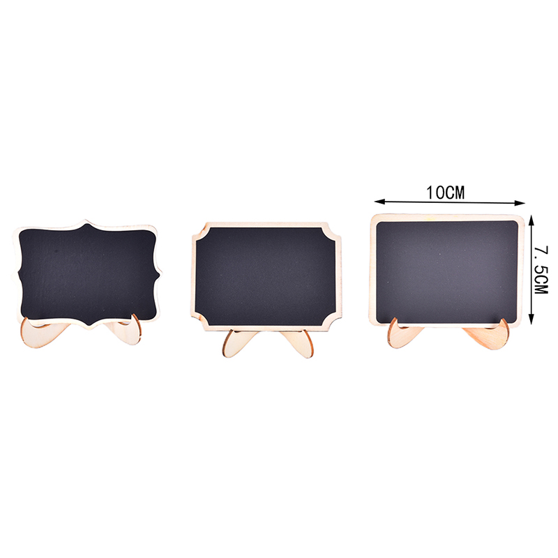 Mini pizarra de madera para mensajes, soporte pequeño para tablón de anuncios, , 6 estilos