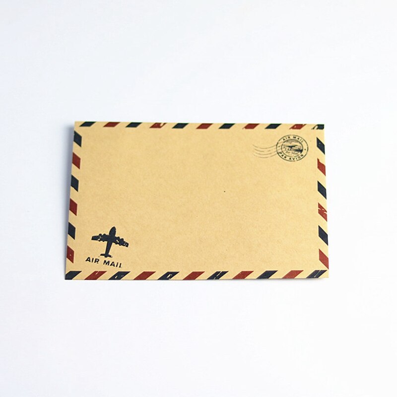 Enveloppes Kraft Air Mail, enveloppes de mariage blanches, enveloppe en papier marron, enveloppes d&#39;invitation, emballage airmail vintage