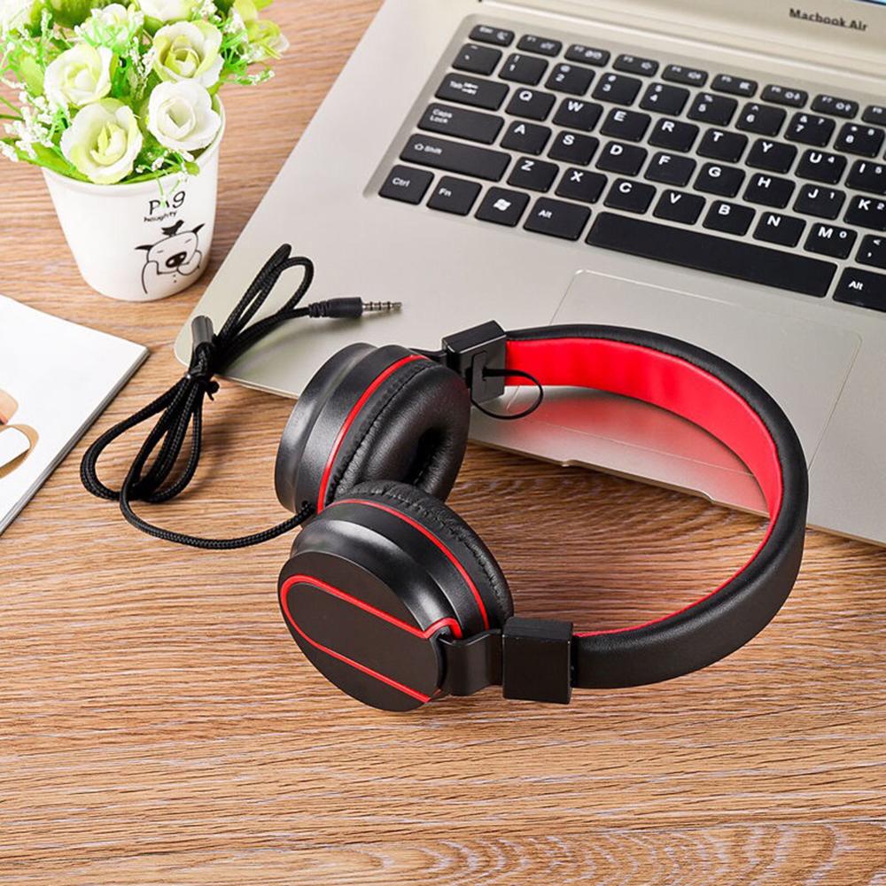 Adjustable Headphone Wired Foldable Portable HiFi Stereo Headset Heavy Bass Gaming Headset with Mic music headset наушники