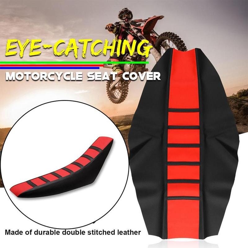 Universal Gripper Soft Motorcycle Seat Cover Rib Skin Rubber Dirt Bike Enduro Dust-proof Soft Motorcycle Seat Cover