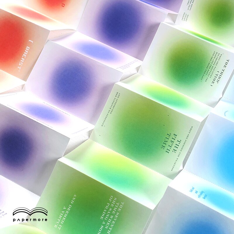 Special Paper Folding Note Paper Sunset Series message material Paper