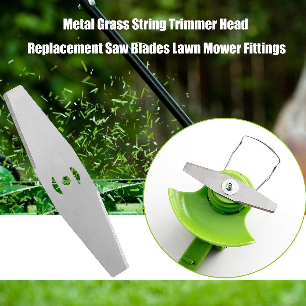 150mm Metal Grass String Trimmer Blades Lawn Mower Replacement Trimmer Tool Straight Blade Saw Blade Of Electric Cutting Machine