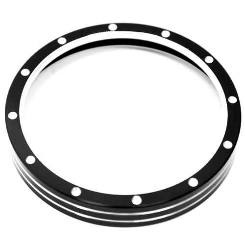 Black Billet Speedometer Trim Bezel Fit For Harley Sporster 883 1200 XL Dyna Street Bob Low Rider: HW-518 (1Piece)
