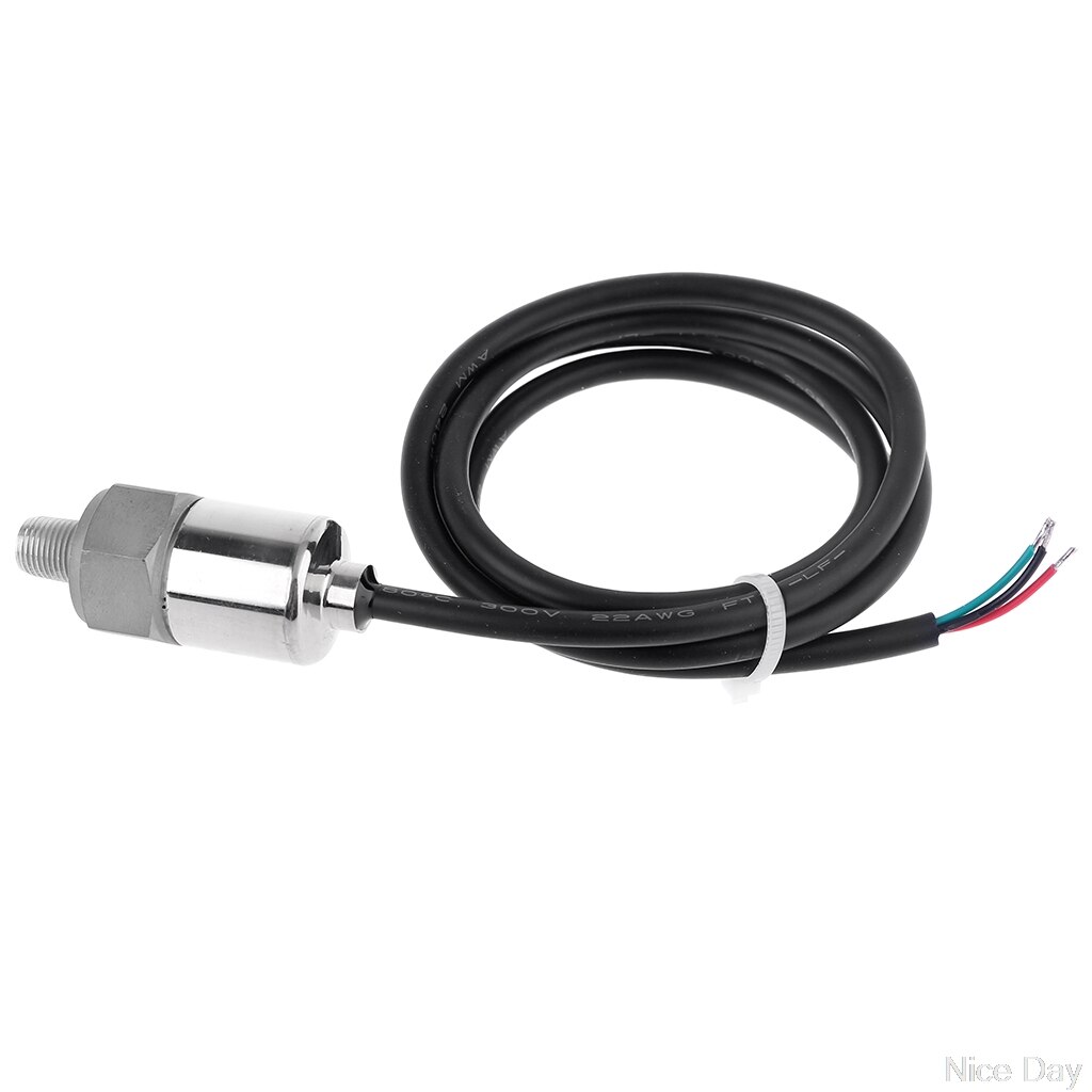 0-10/20/30bar Input 5V DC 1/8" Output 0-5V/4-20mA Stainless Steel Pressure Transmitter Sensor Oil Water My12 20
