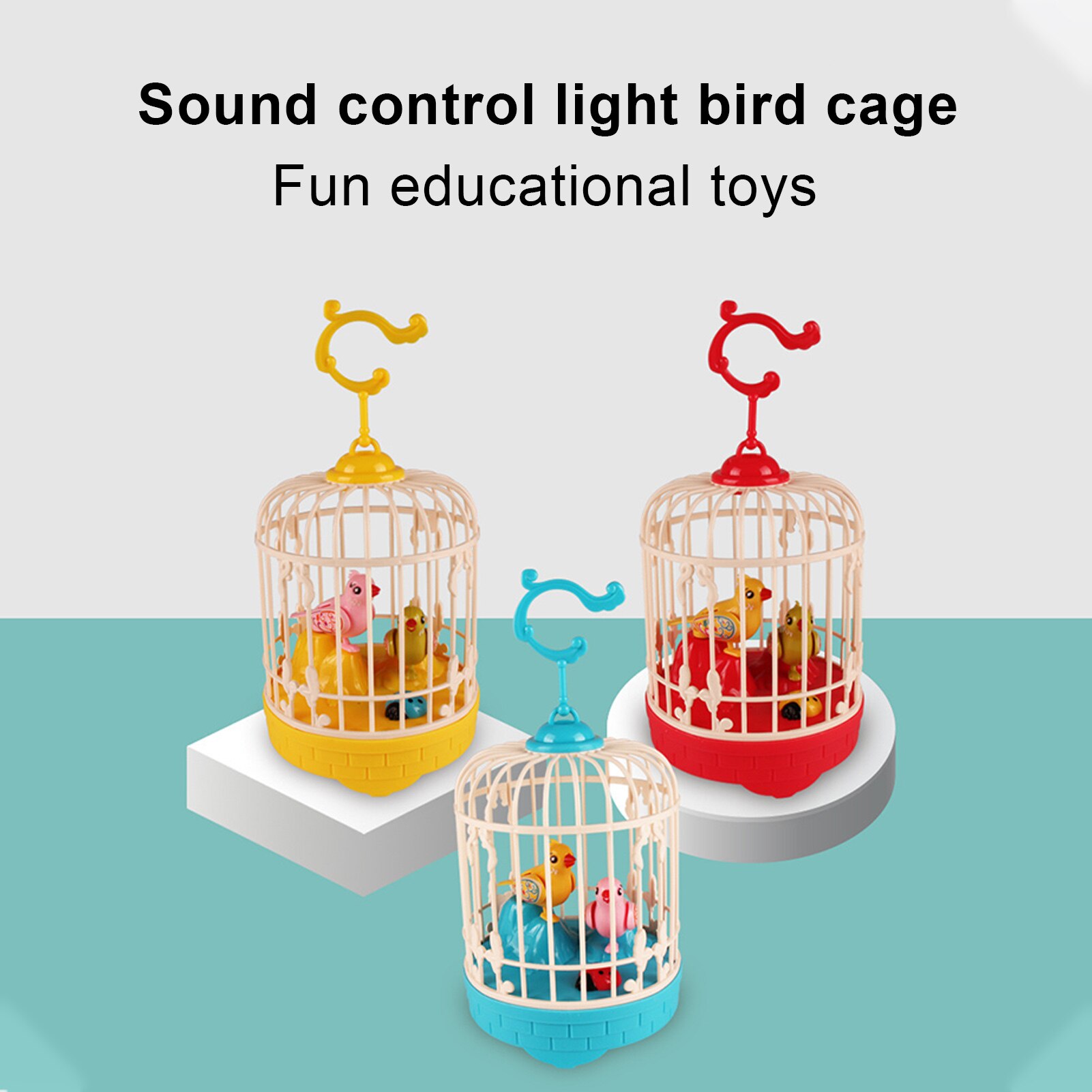 Singing&amp;Chirping Bird In Cage Realistic Sounds&amp;MovementsSinging Chirping Bird Toy In Cage Realistic Sounds Movements Activated