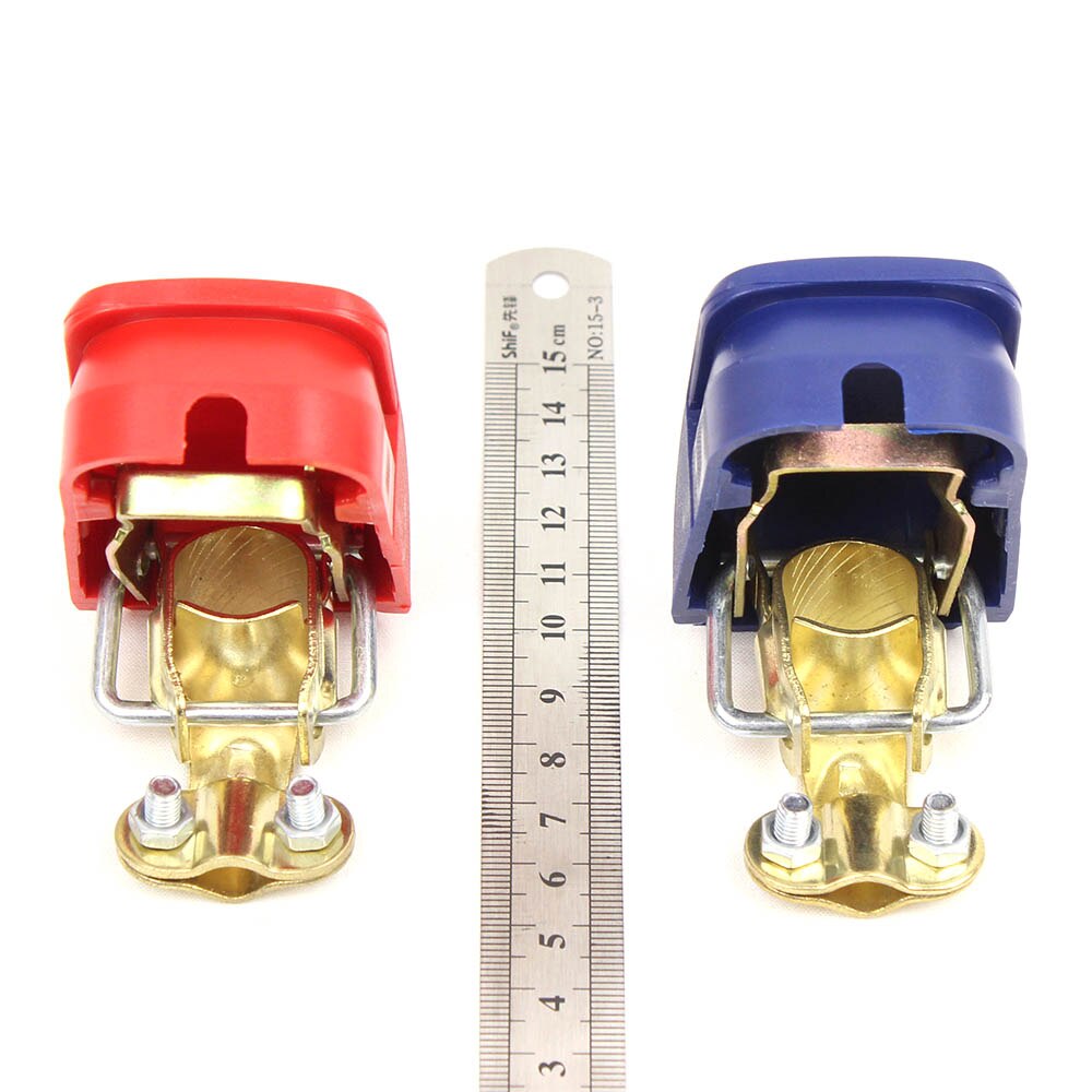 2pcs Quick Release Removable Connector Car Battery Terminals Connector Clamps Quick Release Lift Off Positive & Negative