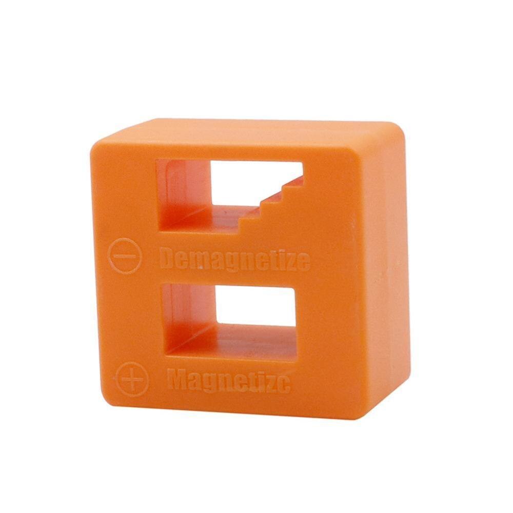 Powerful screwdriver plus magnetic device Dual-use degausser Mini Screw batch Fast magnetizer Demagnetizer: orange