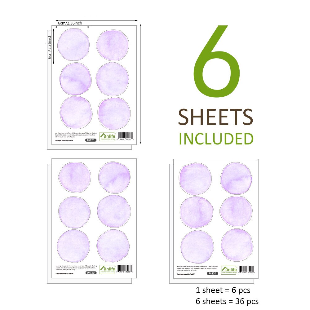 Autocollant mural à pois Liac rose gris, 36 pièces, cercles amovibles, stickers muraux pour chambre d&#39;enfants, décoration de maison de pépinière: PA120