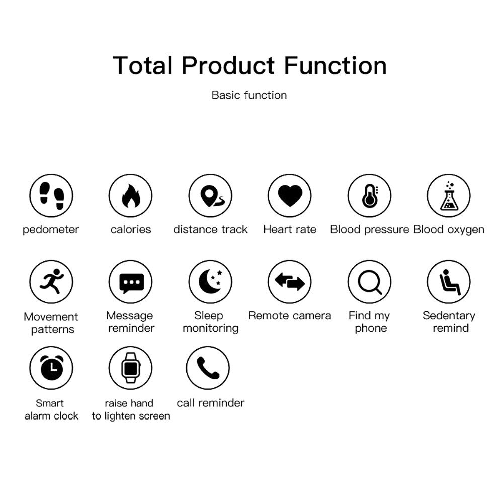 Smart Polsbandjes Waterdichte Sport Armband Bloeddruk Hartslagmeter Sport SmartwatchD18 Stap Teller Fitness Armband