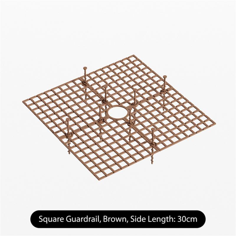 19/52CM Multi-use Plant Pot Cover Square/Round Plastic Pot Grid Soil Guard Cover Plant Protector Garden Accessories
