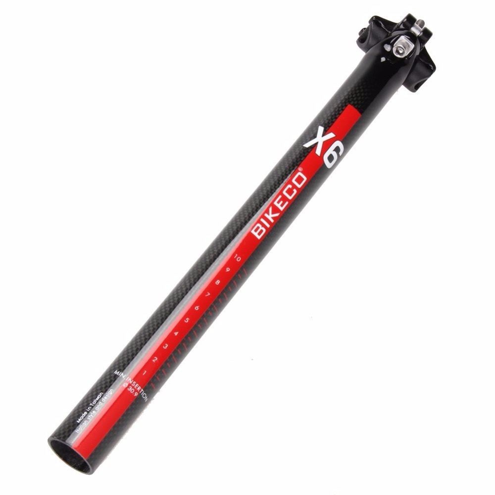 Cykel saddelpind mtb/road bike carbon sadelpind carbon fiber cykel sadelpind 27.2 30.9 31.6 mm