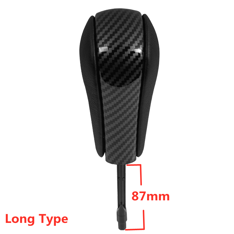Automatische beim Kurze Lange Auto Ausrüstung Stock Schicht-Schaltknauf Für BMW E36 E38 E39 E46 Z4 Z3 E53 E60 x5 X3 E81 E82 E87 E90 E91 E92 E93: lang Kohlenstoff Fiber