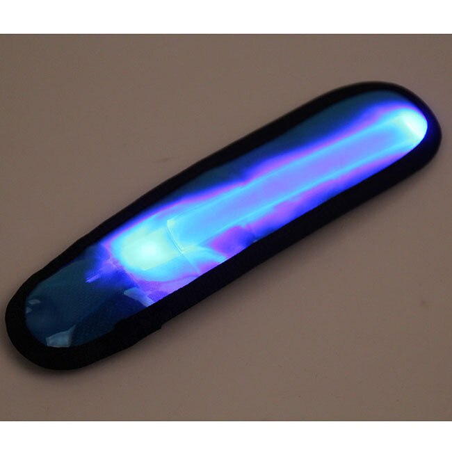 Brazalete con luz LED reflectante para brazo, correa de seguridad para correr de noche mano de ciclista, pulsera