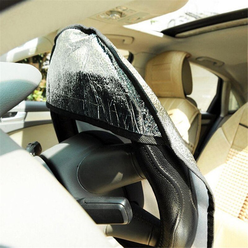 45X4 9cm protector para volante de coche cubierta tipo parasol sombrilla de papel de aluminio contra accesorios de automoción productos de Interior