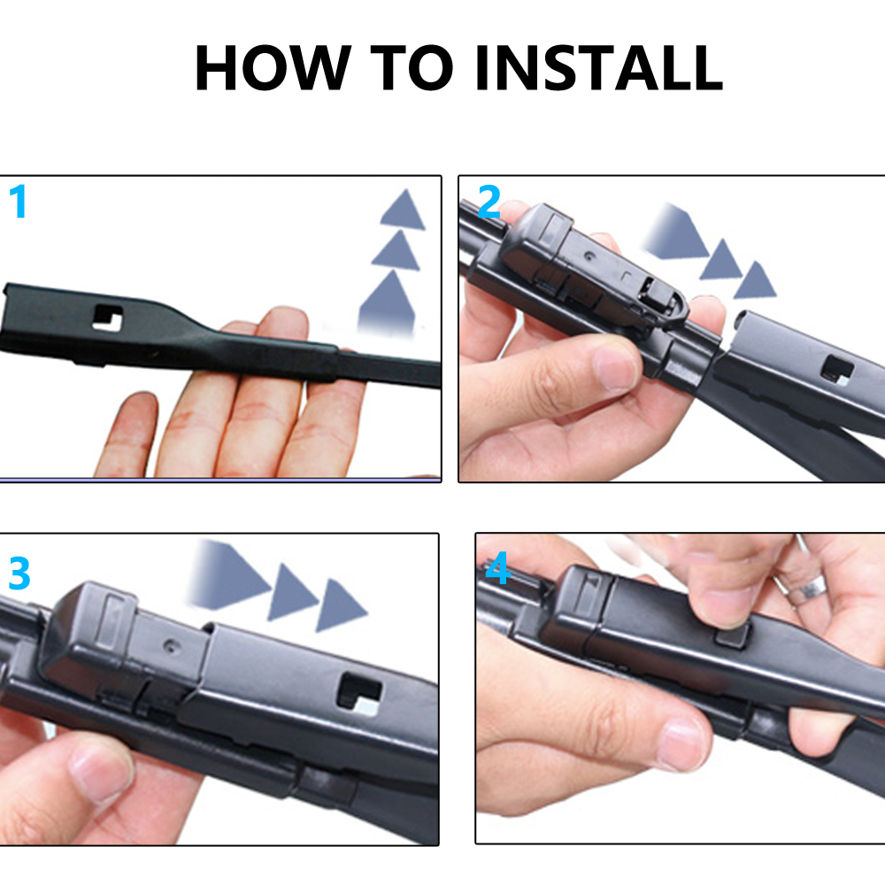Limpiaparabrisas delantero y trasero para coche Seat Leon 5F Mk3 ~ , escobillas de limpieza de ventana trasera, accesorios de coche