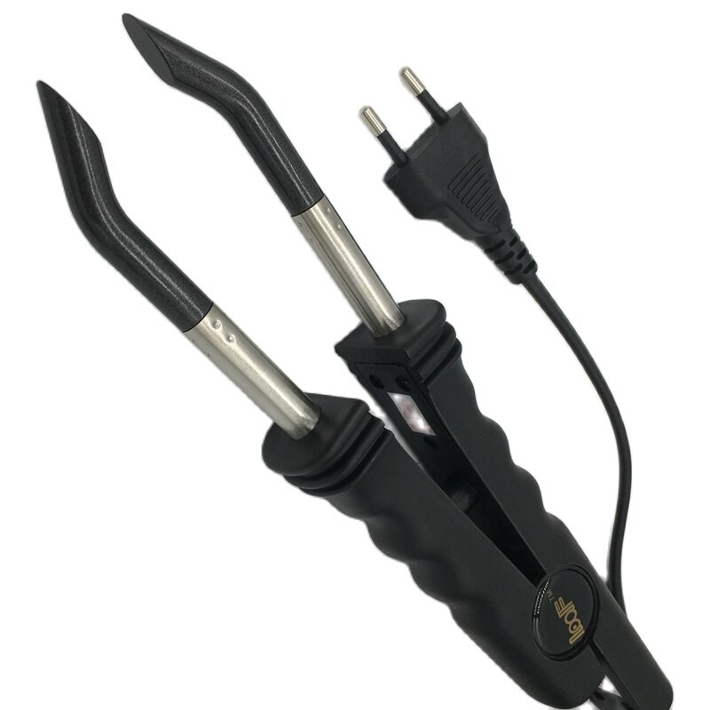 L-618 Hair Extension Fusion Iron HEat Hair Connector Temperature Controllable: EU plug Black