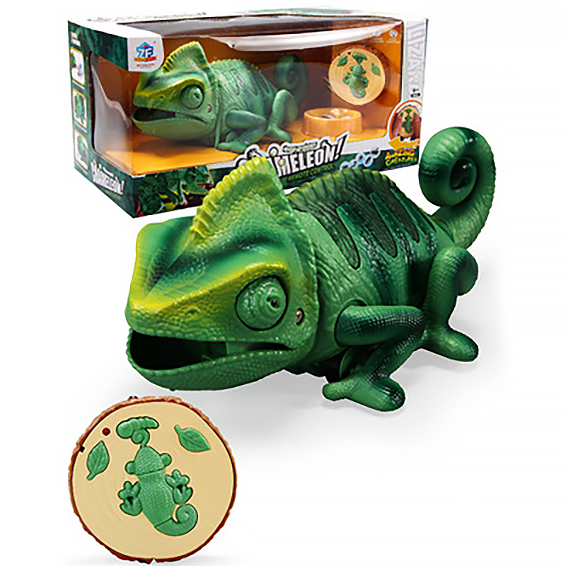 RC Animal Robot Antistress Insect Toys Infrared Simulation Spider Bee fly mantis Electric Toy for Children Prank Insects pet toy: chameleon