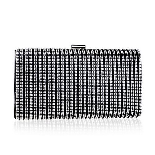 SEKUSA Diamanten Snoep Avondtasje Zomer Mode Vrouwelijke Kleine Dag Clutch Schouder Chain Handtassen Telefoon Sleutel Portefeuilles: YM1096black