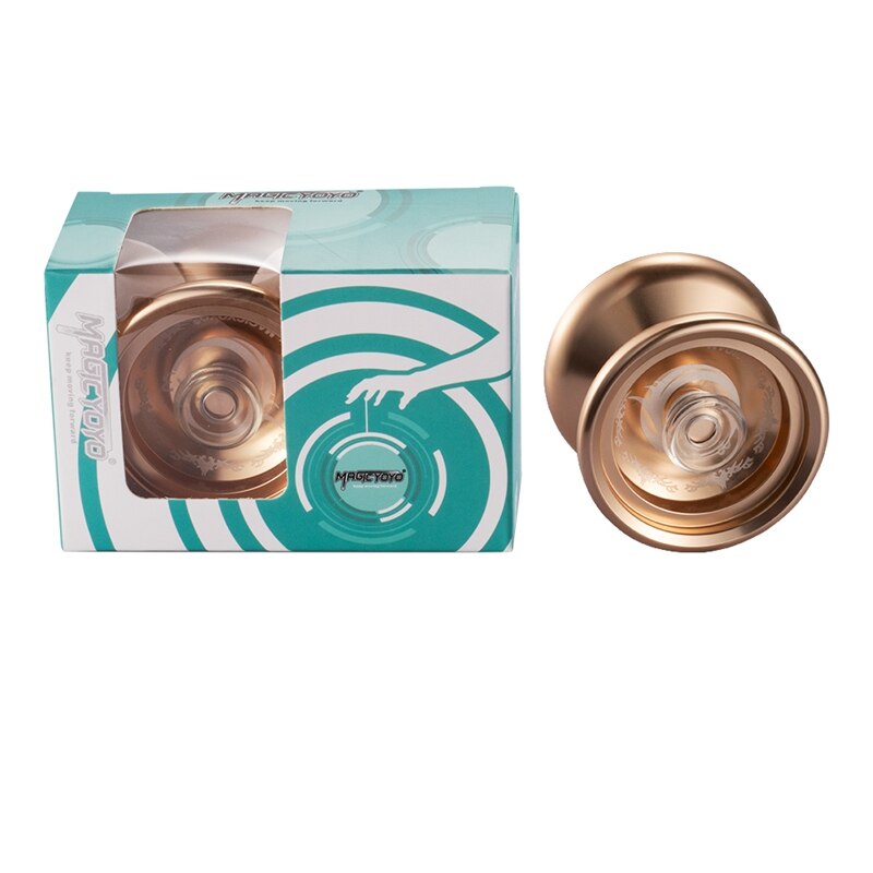 MAGICYOYO K3 Metal Yoyo Side Shaft Top Fingerplay Aluminum Alloy Yoyo With Strings Christmas