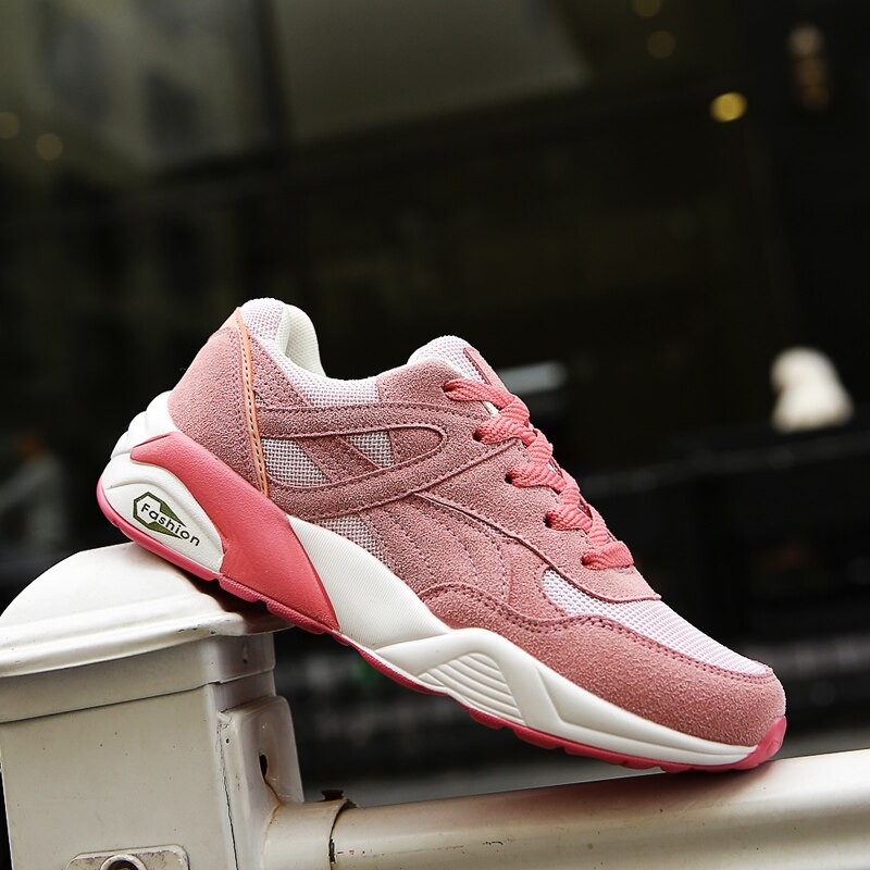 Kvinder fritidssko dame letvægts åndbare komfortable sneakers flade pink sko kvinder tennis feminino platform sko zapatos