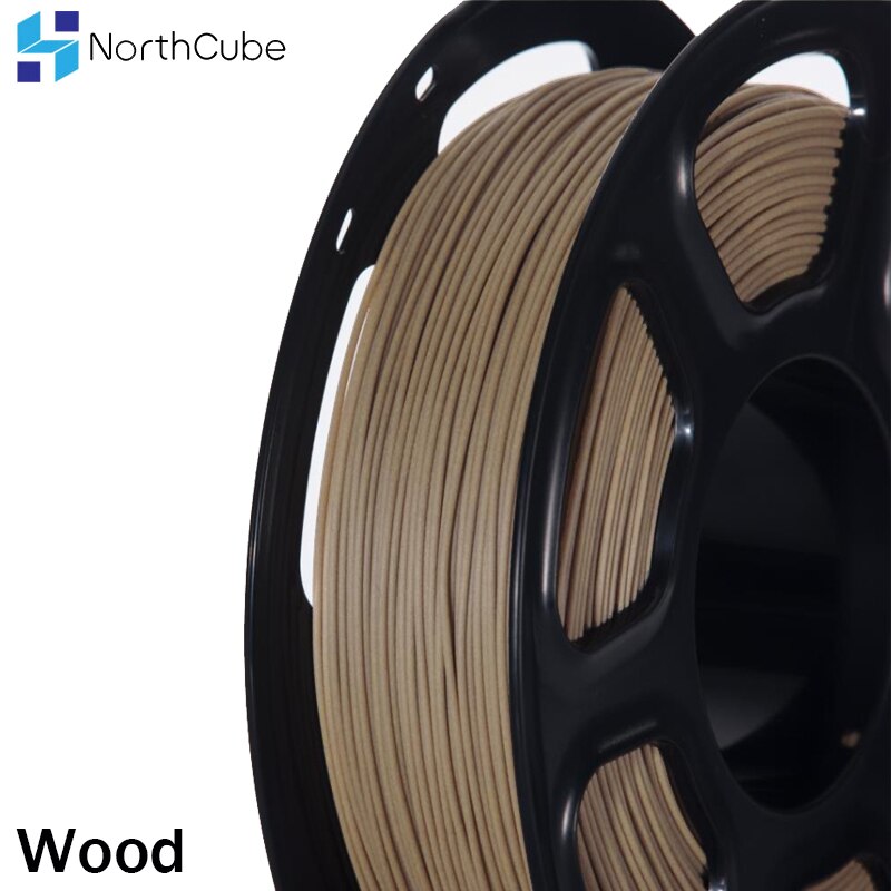 NORTHCUBE 3D Drucker Holz Faser PLA Filament 1,75mm 0,8 KG/Roll Holz Effekte Ähnliche Farbe Filament für 3D drucker