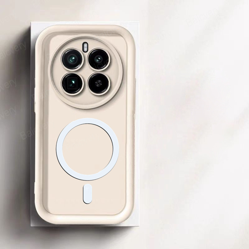 Für Realme 12 5G / 12X 5G Plus / 12 Pro 5G / Realme 12 Pro Plus Capa Hülle mit magnetischer Aufkleberabdeckung für kabelloses Laden: PC + TPU / Blau