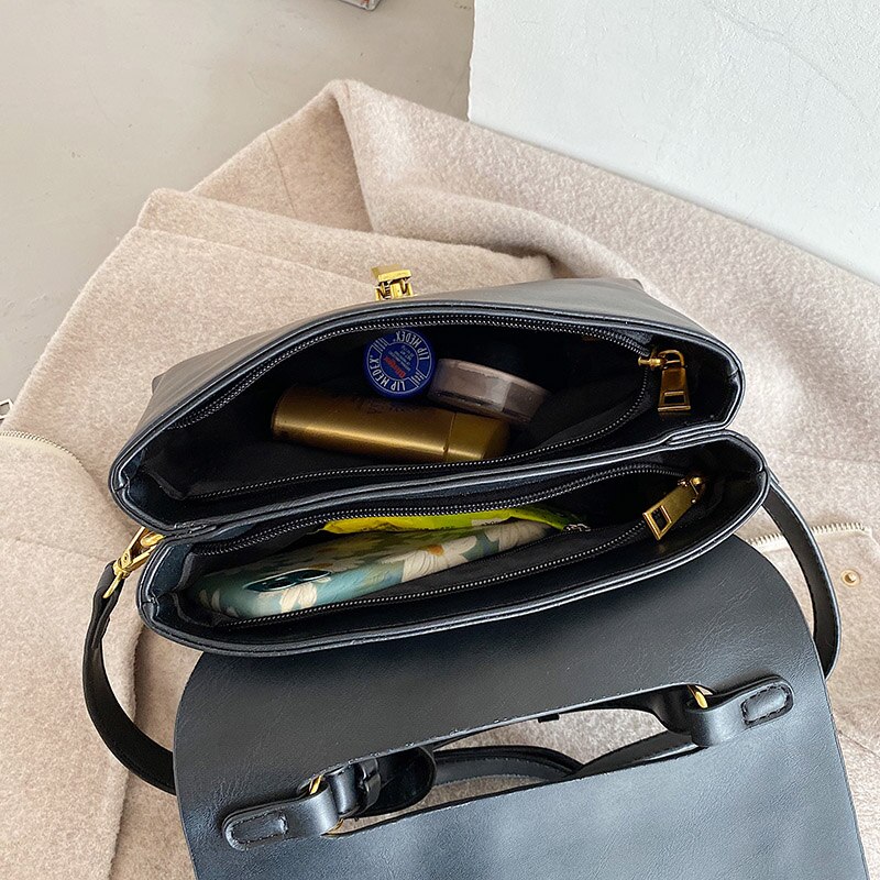 Pu leren crossbody tassen voor dames winter dames trendy schoudertas meisjes handtassen dames crossbody tas