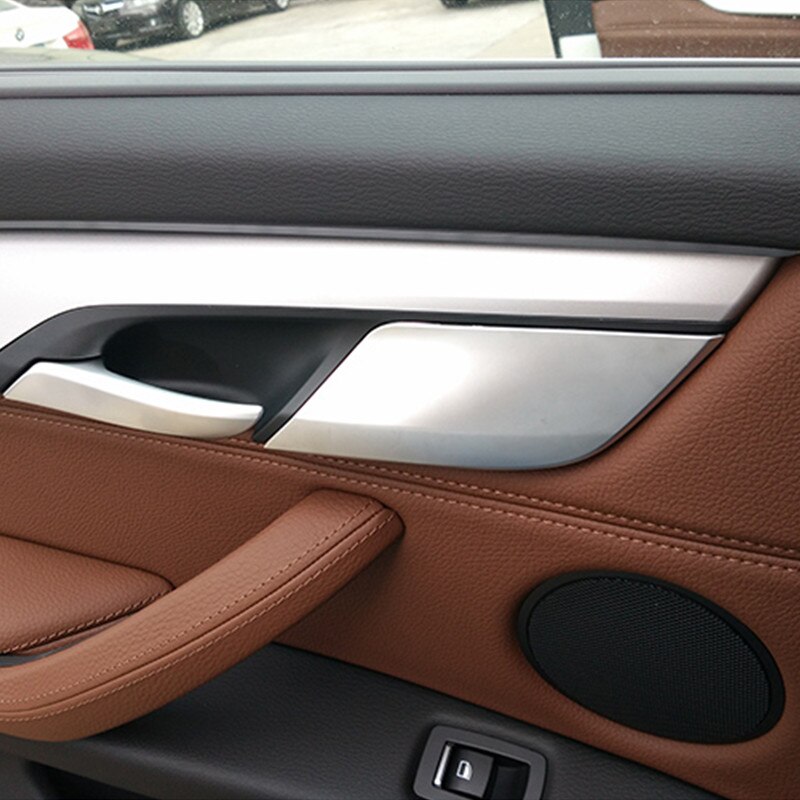 Krom bil interiør dørpanel dekorasjon dørhåndtak ramme deksel listverk til bmw  x5 f15 x6 f16 -18 auto tilbehør klistremerker