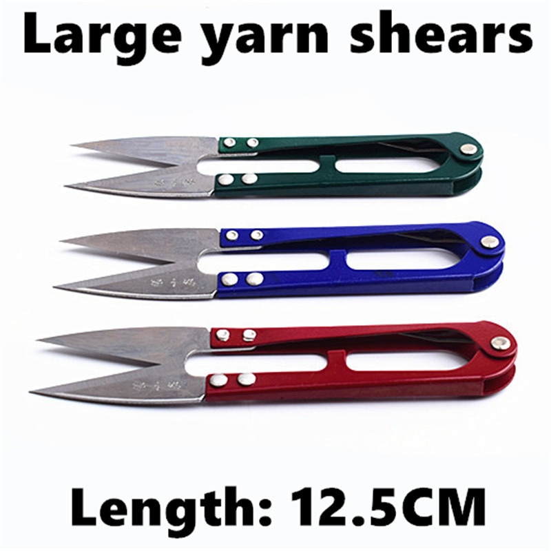 12.5cm 5 " Large Yarn Shears Cutting Sewing Thread Scissors Shears DIY Cross Stitch Embroidery Tailor's Scissors Fabric Supplies