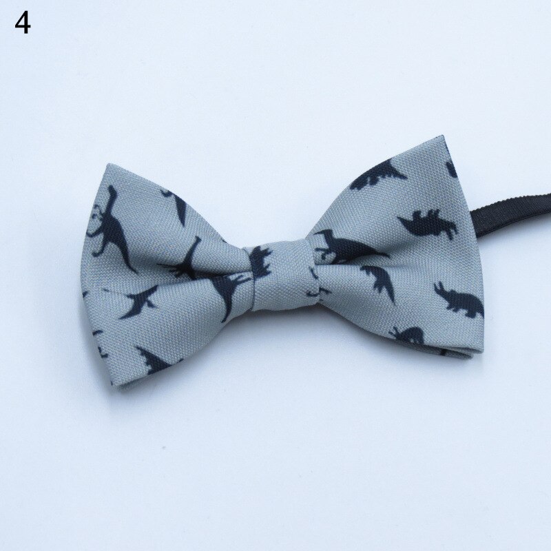 Børn dreng klassisk butterfly snøre sommerfugl dinosaur bowtie lille dinosaur print bryllupsfest kid slips: 4