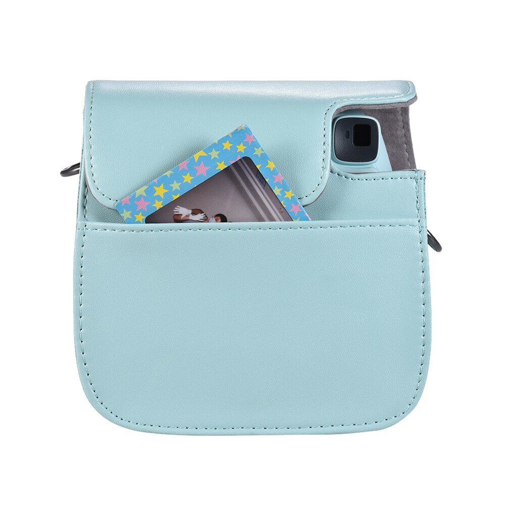 Andoer-funda para cámara instantánea de PU con correa para Fujifilm Instax Mini 8/+ 9/8 flamenco rosa/azul/blanco/verde