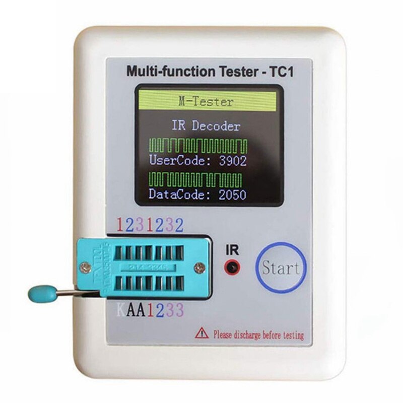 Multi-Funktion Tester,LCR-TC1 Transistor Tester TFT Diode Triode Kapazität Meter NPN PNP MOSFET,Pocke Bunte Anzeige: Ursprünglich Titel