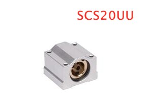 1pc SC20UU SCS20UU Linear motion ball bearings cnc parts slide block bushing for 20mm linear shaft guide rail CNC parts: Gold