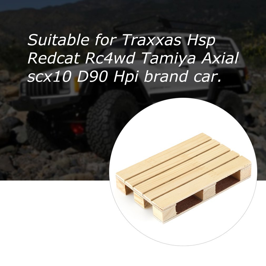Palette de stockage de Simulation pour voiture d'escalade Rc, accessoires modifiés, matériau en bois, pour voiture à chenilles Rc 1/10