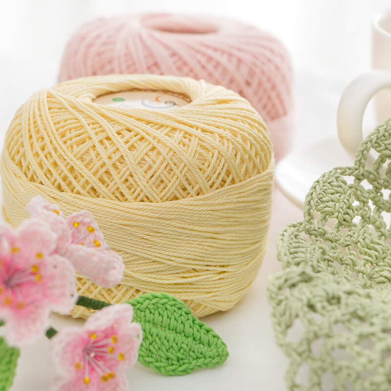 Ruyi No. 5 Lace Summer DIY Hand Knitted Crochet Mercerized Pure Cotton Yarn Knitted Yarn