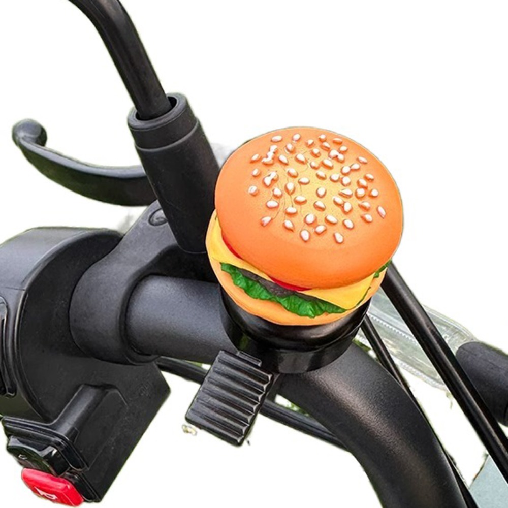 Fahrradzubehör Hamburg Karikatur Fahrradklingel Pommes Frites Sandwich Fahrradhupe Karikatur Laute Fahrrad Rollerklingel Fahrradlenker