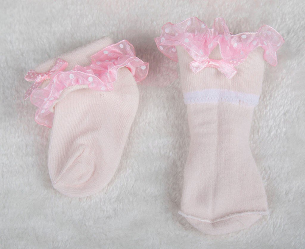 Toddlers Combed Cotton Ankle Socks Baby Girls Bowknots Socks Soft Sole Anti-Slip Baby First Walkers Shoes