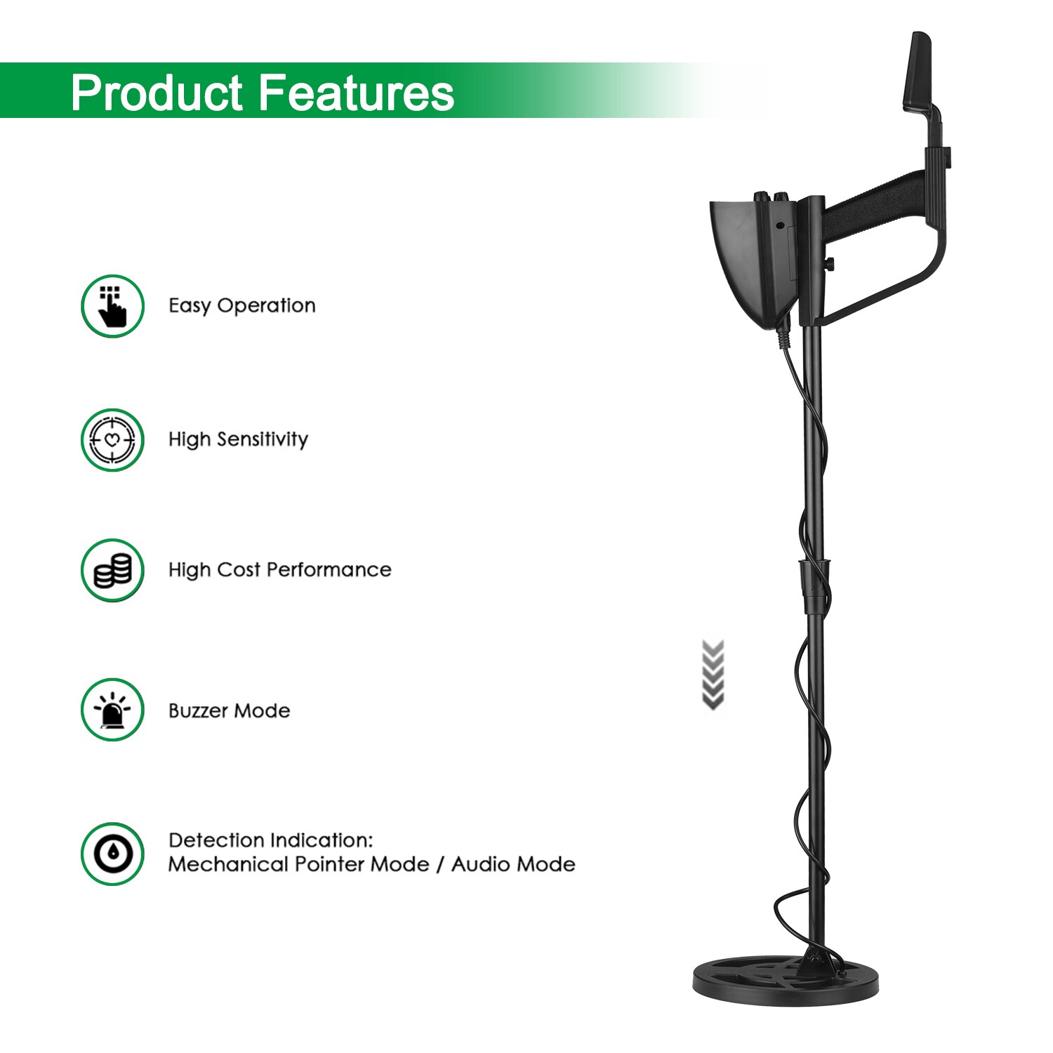 GTX5030 Underground Metal Detector Metal Finder Gold Detector Treasure Hunter Gold Digger Portable Gold Detection