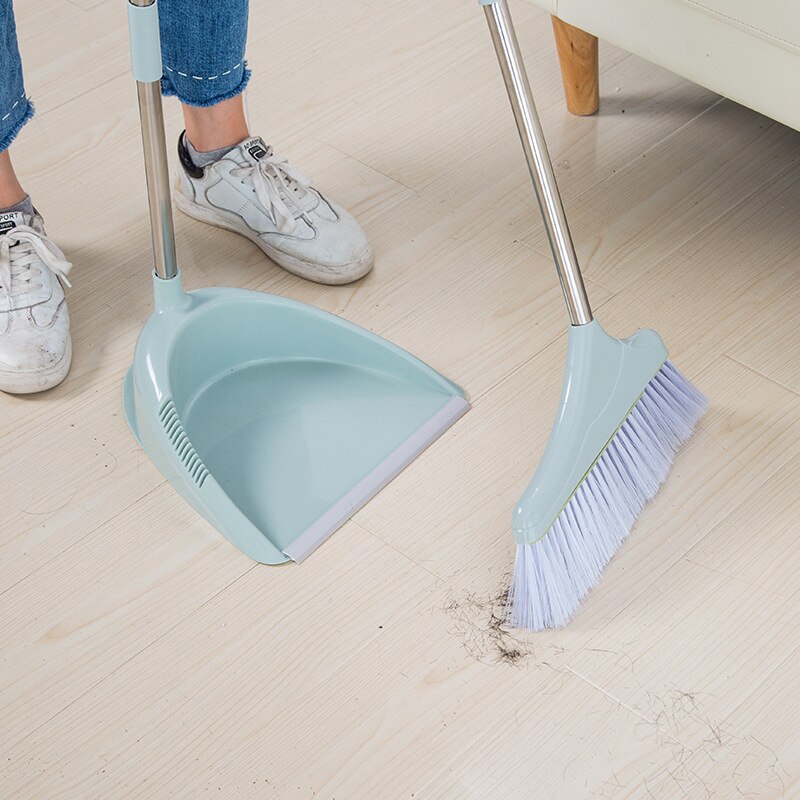 Kost og feiebrett sett gummi feie støv ren folding til gulv hjemme børste produkter husholdning kjøkken gummi feiemaskin plast