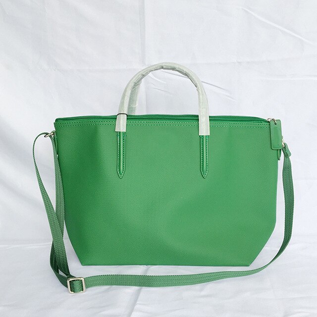 nueva mujer medio cocodrilo bolsos de hombro Tote Commuter mensajero bolsa de momia francés bolso de compras bolso de mujer de verano: Green