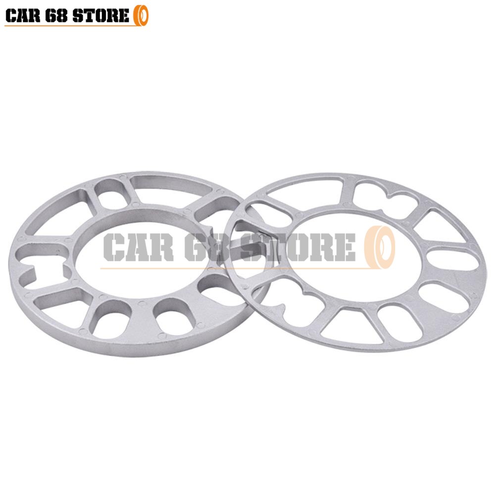 3mm 5mm 8mm 10mm Universal Aluminum Fit 4&amp;5 Lug Car Wheel Spacer Shims Plate 4x100 4x114.3 5x100 5x108 5x114.3 5x120