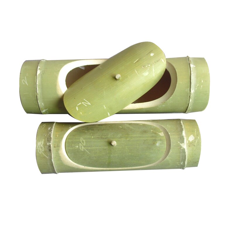 Bambú Natural artesanal arroz al vapor barriles verde taza tazón de sopa de vida saludable de vapor con tapa