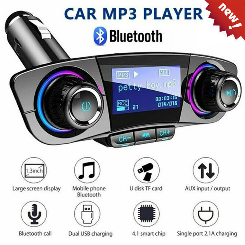 Draadloze Bluetooth Car Kit Fm-zender MP3 Usb Lcd Handsfree Voor Mobiele Telefoon