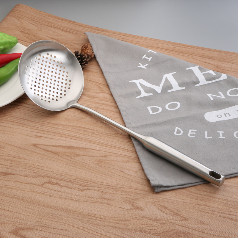 Stainless Steel Cooking Utensils 304 Tableware Spoon Turner Rice Colander Shovel Pasta Server Strainer Kitchen Tools Set: Strainer