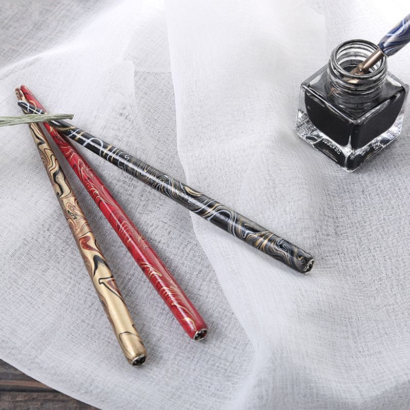 Escritura artesanal de madera, pluma de inmersión antigua, soporte de pluma de caligrafía oblicuo, herramientas de caligrafía de tinta, 19QA