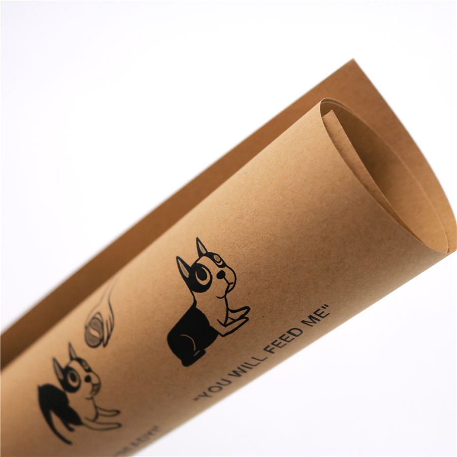 Hund doggle udtryk vintage kraftpapir plakat retro bar cafe dyrehandel dekoration hjem maleri 45.5 x 31.5cm