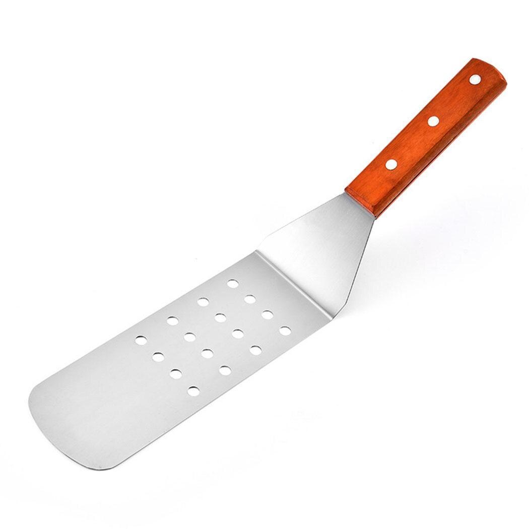 Keuken Rvs Houten Handvat 30 cm/11.8 inch Ijzeren Plaat Schop Pizza Pannenkoek Schop